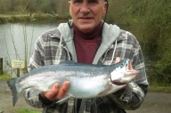 Brian Havill with a stunning Blue trout.